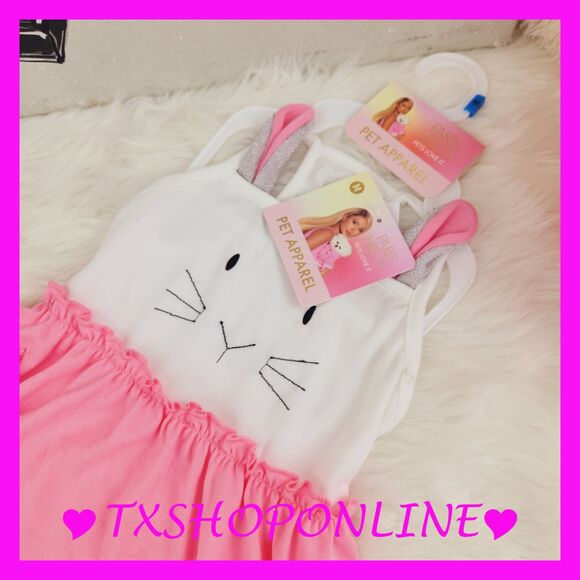 💗🐶PARIS HILTON Pets Love it! Adorable Pet Apparel Bunny 🐶💗 NWT - Picture 8 of 9